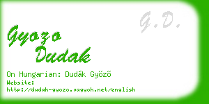 gyozo dudak business card